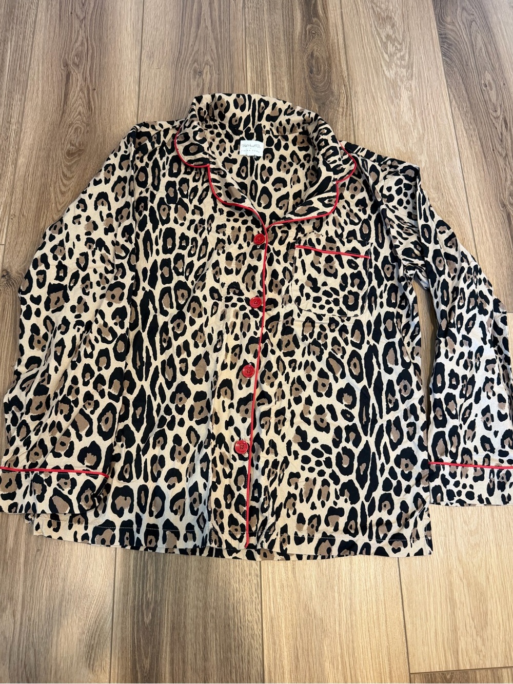 Bed Head Pjs x Trina Turk size Medium Cheetah Animal Print Pajama Set - Picture 2 of 10